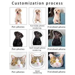Custom Dog Face Pillow Personalized Photo Gifts
